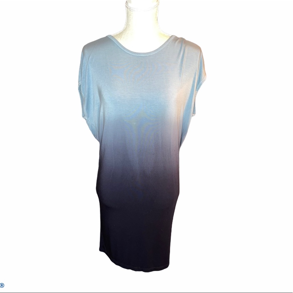 Blue Open Back MIDI Dress Size Small